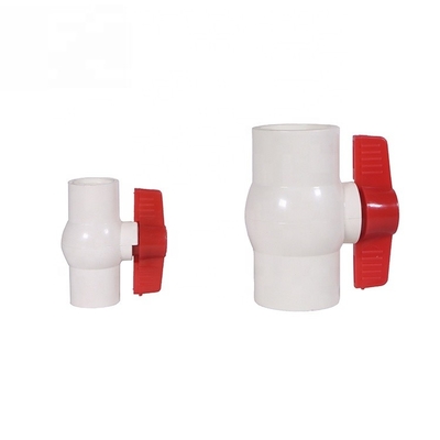 1 Βαλβίδα μπάλας PVC με λαβή OEM υποστηριζόμενη STANDARD μήκος ASTM/DIN/ASNZ/JIS Standard