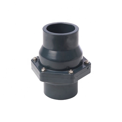 4&quot; PVC Non Return Swing Check Valve STANDARD Length και PP Ball για εφαρμογή αντλίας απορρόφησης