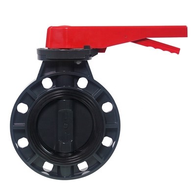 ABS Handle UPVC Wafer Type Butterfly Valve για OEM και βιομηχανικές εφαρμογές