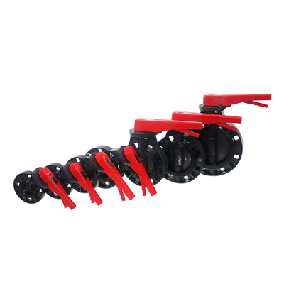 ABS Handle UPVC Wafer Type Butterfly Valve για OEM και βιομηχανικές εφαρμογές
