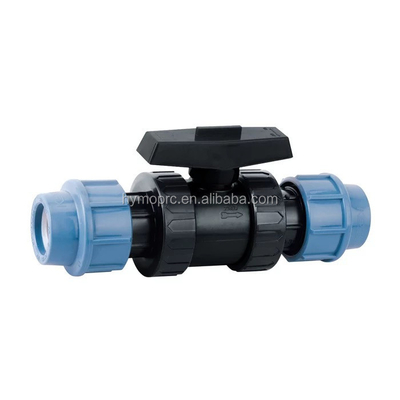 PP 1/2&quot;-4&quot; μπλε σύστημα άρδευσης Γεωργία Κατασκευή βαλβίδα σφαίρας συμπίεσης