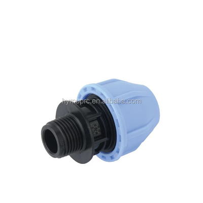 75mm HDPE ανδρικό σωλήνα Fitting συμπίεση για το σύστημα άρδευσης γεωργίας OEM υποστήριξη