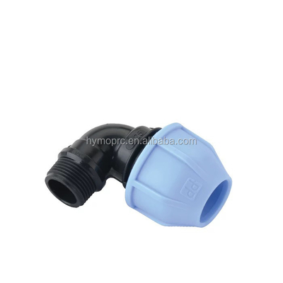 75mm HDPE ανδρικό σωλήνα Fitting συμπίεση για το σύστημα άρδευσης γεωργίας OEM υποστήριξη