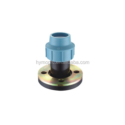 BSPT Thread Blue Color PP Compression Fitting Coupling για τυποποιημένο μήκος κατασκευασμένο