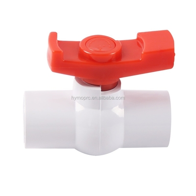 3 ιντσών βαλβίδα μπάλας PVC με λαβή σκάφους ASTM DIN Standard White Grey OEM Ναι Εγγύηση