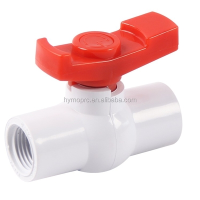 3 ιντσών βαλβίδα μπάλας PVC με λαβή σκάφους ASTM DIN Standard White Grey OEM Ναι Εγγύηση