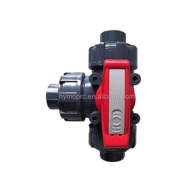 OEM ODM 2 ίντσες πισίνα 3 Way βαλβίδα μπάλας με την επεξεργασία της πλούσης υπηρεσία σε λευκό γκρι
