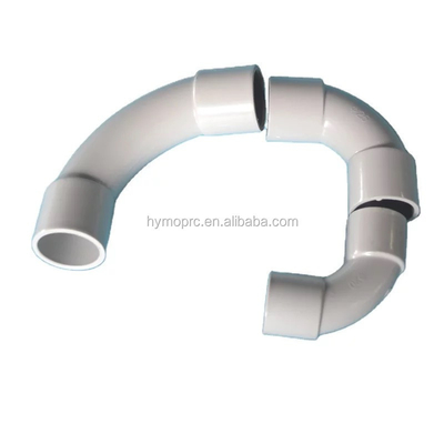 20mm 25mm Ηλεκτρικός αγωγός PVC L Fittings Bend σε λευκό χρώμα με τυποποιημένο πάχος