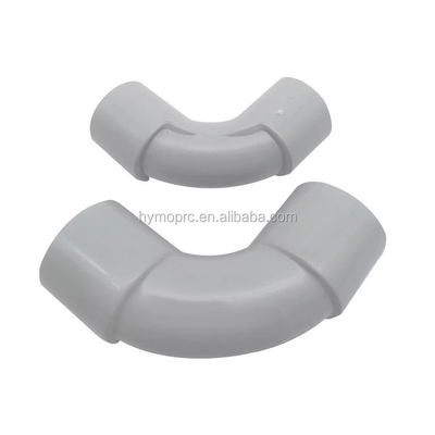 20mm 25mm Ηλεκτρικός αγωγός PVC L Fittings Bend σε λευκό χρώμα με τυποποιημένο πάχος