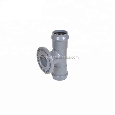 20mm-400mm UPVC Fittings Κατασκευή με ελαστικό σύνδεσμο σύμφωνα με το πρότυπο ASTM/DIN/ASNZ/JIS