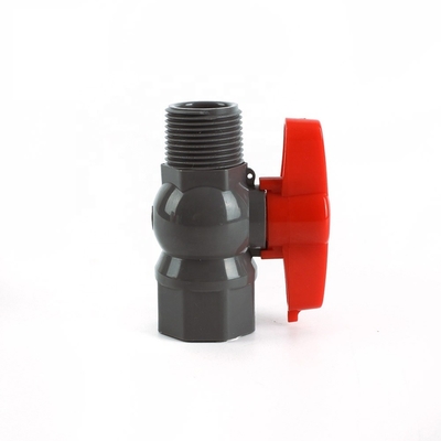 Πλαστική βαλβίδα μπάλας PVC/UPVC OEM για βαλβίδες μπάλας Κατηγορία STANDARD μήκος κατασκευασμένη