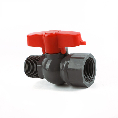 Πλαστική βαλβίδα μπάλας PVC/UPVC OEM για βαλβίδες μπάλας Κατηγορία STANDARD μήκος κατασκευασμένη