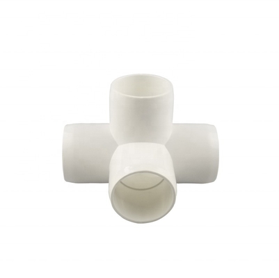 Διάμετρος STANDARD Λευκό χρώμα 40 PVC 5 Way Elbow Fittings ASTM D1785 Standard