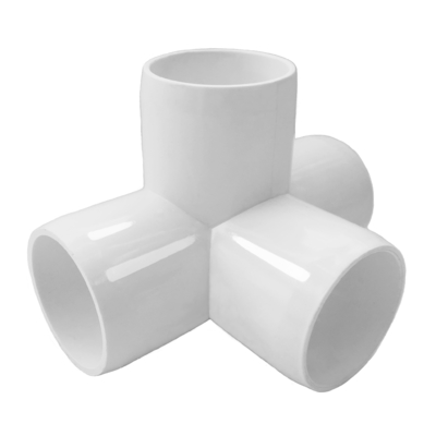Πυροσβεστική PVC λευκό χρώμα ASTM D1785 Πρότυπο 3 Way Elbow Pipe Fitting για OEM