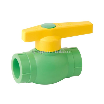 40 mm PPR βαλβίδα σφαίρας σε λευκό/πράσινο με πρίζα/σύνδεση νήματος κατασκευασμένη