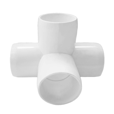 Πυροσβεστική PVC λευκό χρώμα ASTM D1785 Πρότυπο 3 Way Elbow Pipe Fitting για OEM