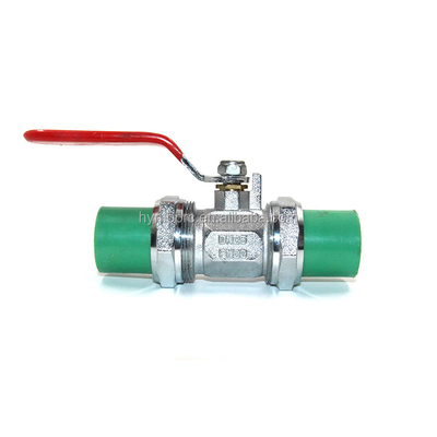32 mm PPR Union Ball Valve Κατασκευασμένη από PPR Valve και Standard ASTM/DIN/ASNZ/JIS OEM