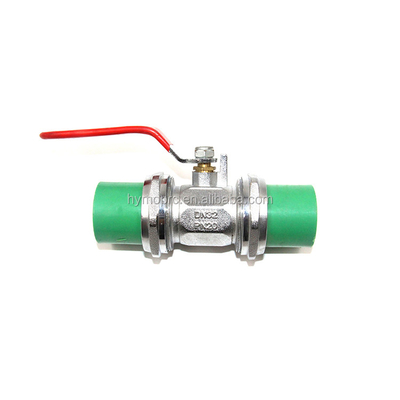 32 mm PPR Union Ball Valve Κατασκευασμένη από PPR Valve και Standard ASTM/DIN/ASNZ/JIS OEM