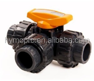 OEM ODM 2 ίντσες πισίνα 3 Way βαλβίδα μπάλας με την επεξεργασία της πλούσης υπηρεσία σε λευκό γκρι