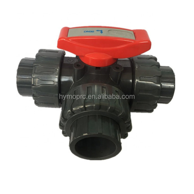 OEM ODM 2 ίντσες πισίνα 3 Way βαλβίδα μπάλας με την επεξεργασία της πλούσης υπηρεσία σε λευκό γκρι