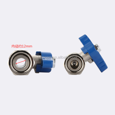 ΑΝΤΑΣΤΑΛΟΣ ΑΣΤΑΛΟΣ ASTM/DIN Standard Mini Ball Valve PEX Nickel Plated για σωλήνες αερίου χαλκού