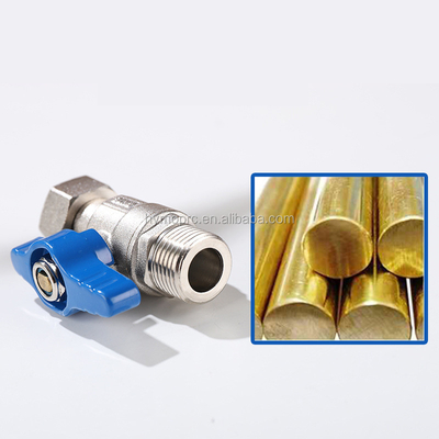 ΑΝΤΑΣΤΑΛΟΣ ΑΣΤΑΛΟΣ ASTM/DIN Standard Mini Ball Valve PEX Nickel Plated για σωλήνες αερίου χαλκού
