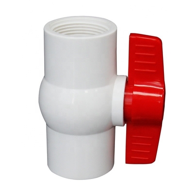 OEM ODM 3/2 Σύνδεση πρίζας βαλβίδας μπάλας PVC για υδατικά μέσα Γενική εφαρμογή