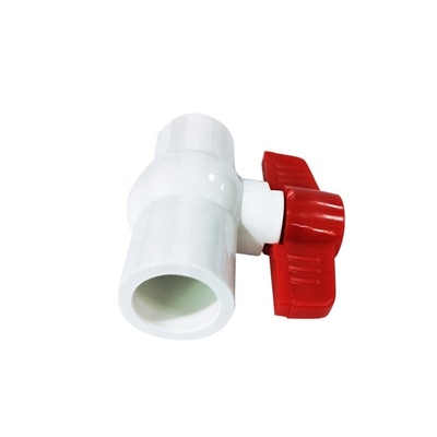 OEM ODM 3/2 Σύνδεση πρίζας βαλβίδας μπάλας PVC για υδατικά μέσα Γενική εφαρμογή
