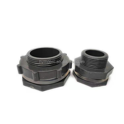 25 mm Bulkhead Union πλαστική δεξαμενή νερού συνδετήρας με φλάντσα OEM υποστηρίζεται