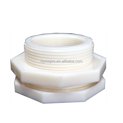 25 mm Bulkhead Union πλαστική δεξαμενή νερού συνδετήρας με φλάντσα OEM υποστηρίζεται
