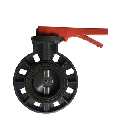OEM UPVC βαλβίδα πεταλούδας DN 150 διπλής φλεγκής υδραυλική ισχύς για γενικές εφαρμογές