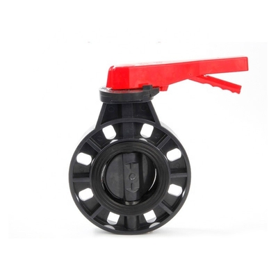 OEM UPVC βαλβίδα πεταλούδας DN 150 διπλής φλεγκής υδραυλική ισχύς για γενικές εφαρμογές