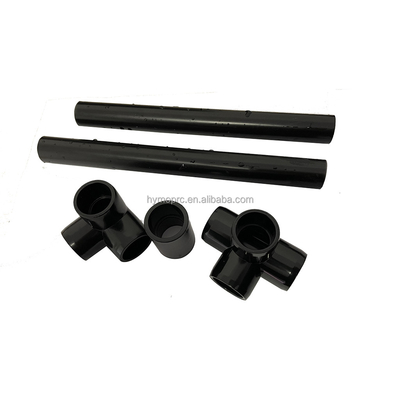 Συσκευές σύνδεσης σωλήνων PVC για υδραυλικά ASTM Sch40 Προσαρμόστε το Μαύρο χρώμα 1/2 &quot;Κόνο