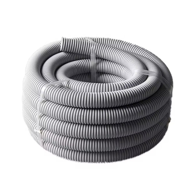 25 mm ευέλικτος κυματοειδής αγωγός PVC σε γκρι για τυποποιημένες ηλεκτρικές εφαρμογές